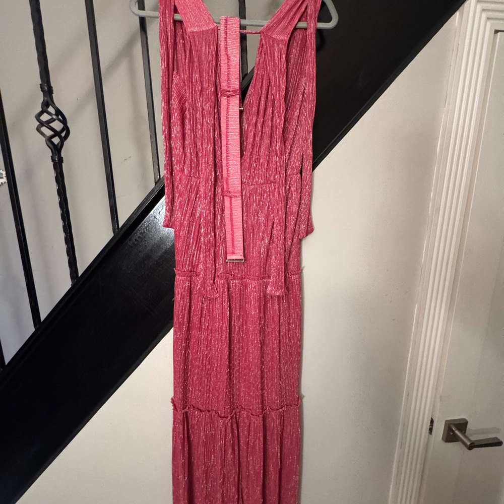 Sabina Musayev Shimmering Pink Maxi Dress - Picture 12 of 12